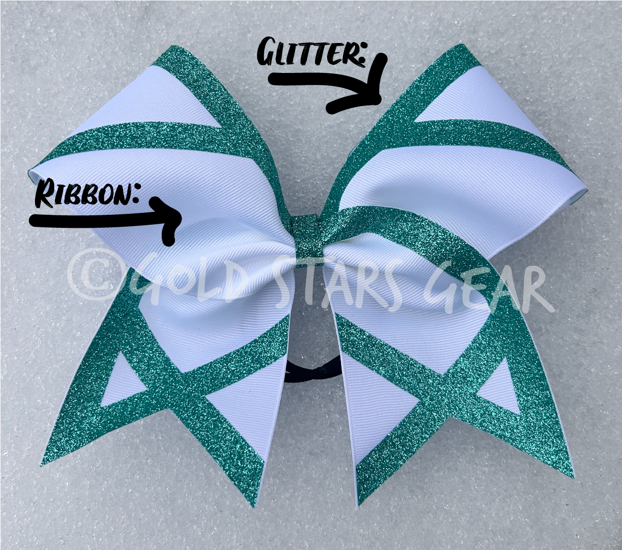 Single Glitter X Cheer Bow