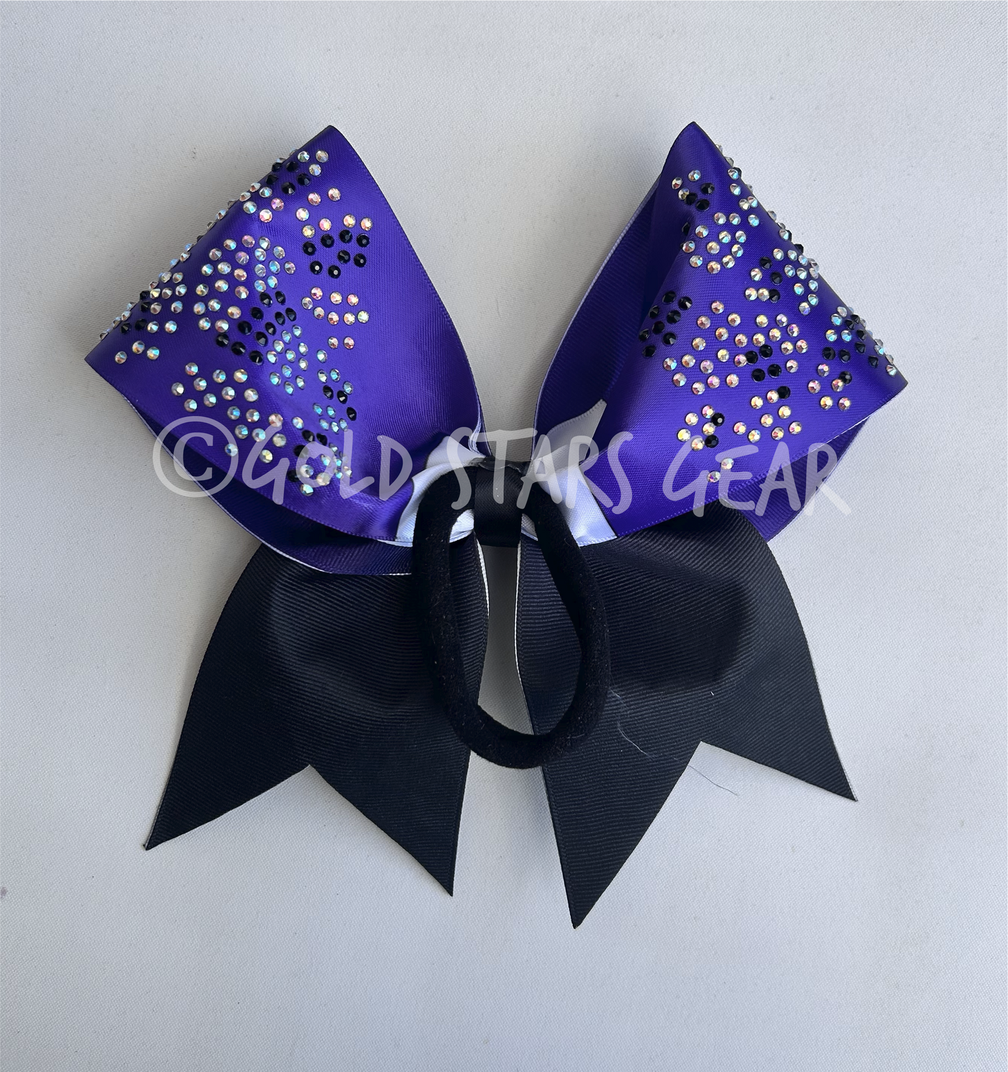 Rhinestone Cheetah Print Ombre Bow