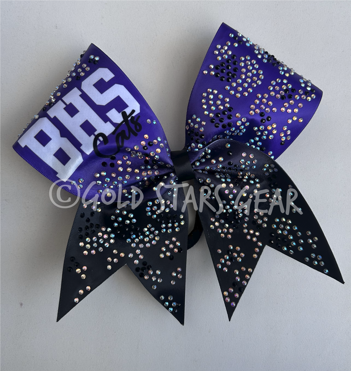 Rhinestone Cheetah Print Ombre Bow