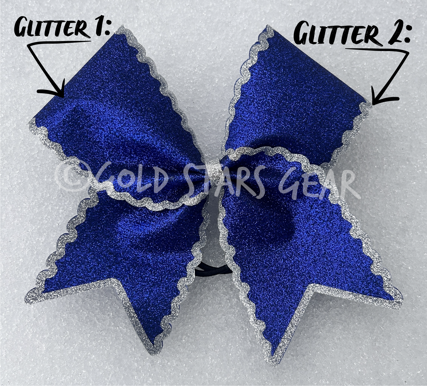 Ruffled Edge Cheer Bow