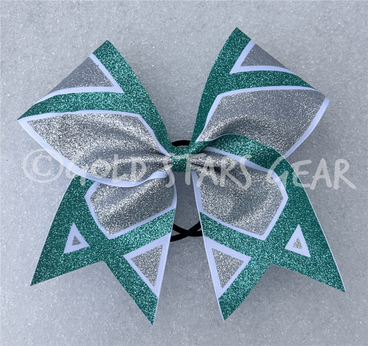 Double Glitter X Cheer Bow