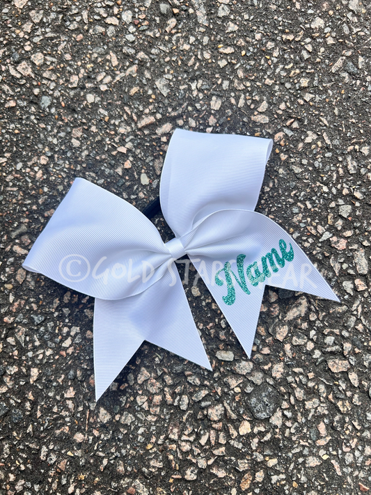 Ribbon Cheer Bow with Name