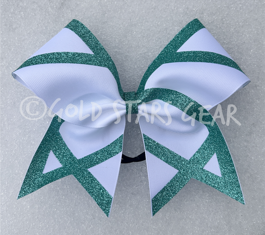 Single Glitter X Cheer Bow